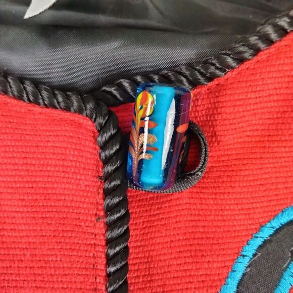 Indigo Moon Embellished Jacket Womens Medium 12-14 Toggles BOHO CHIC Embroidery - Picture 8 of 12